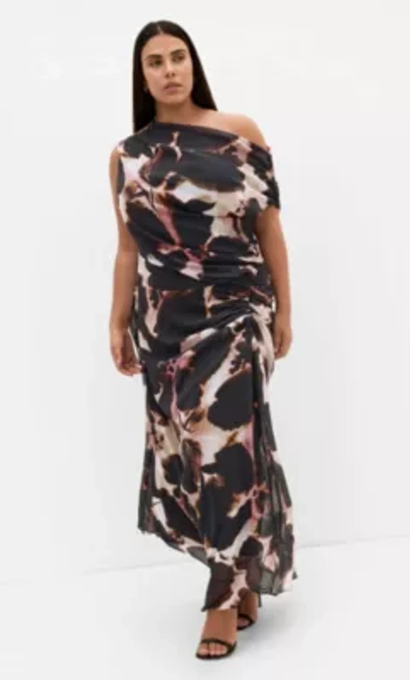 Vivid Print Maxi Dress