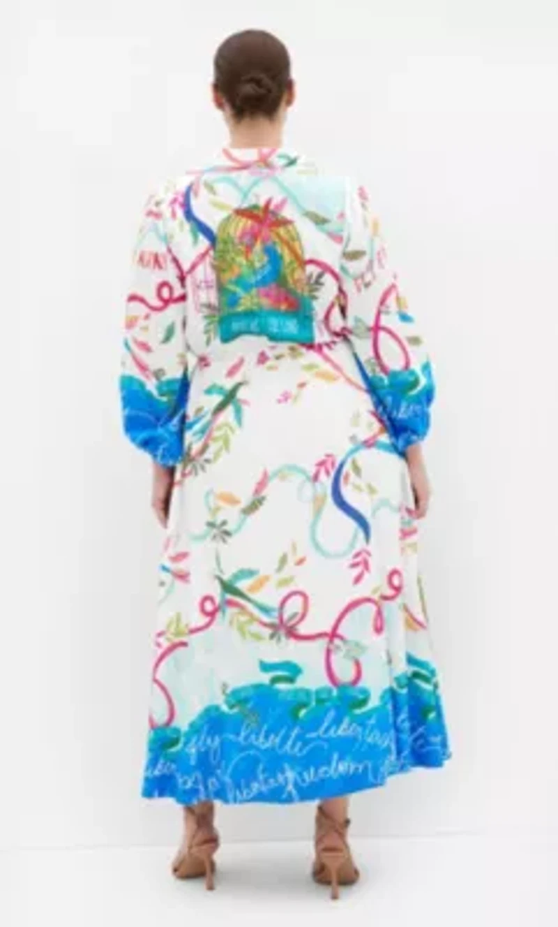 Tahlia Spirit Print Maxi Dress
