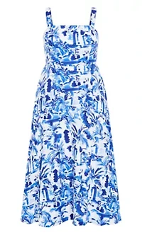 Collins Spot Print Maxi Dress