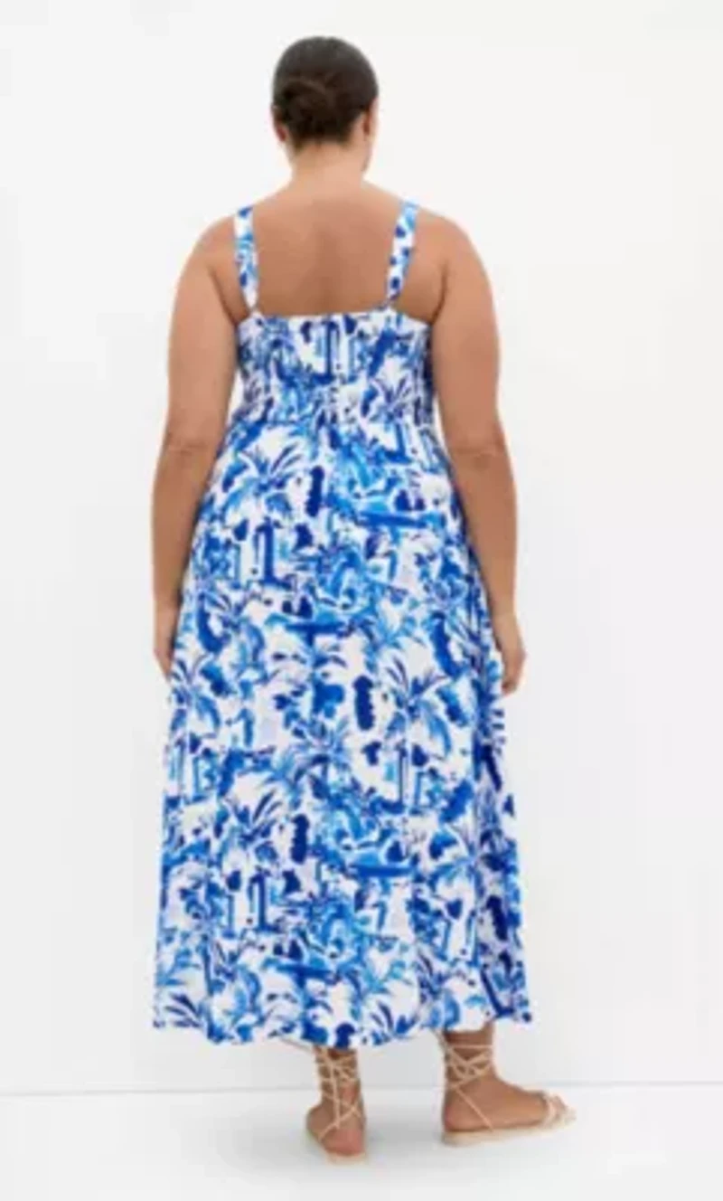 Collins Spot Print Maxi Dress