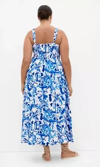 Collins Spot Print Maxi Dress