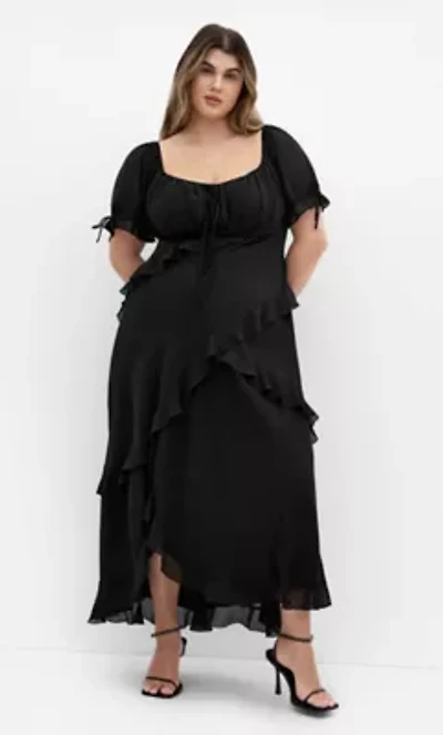 Shayla Ruffle Maxi Dress