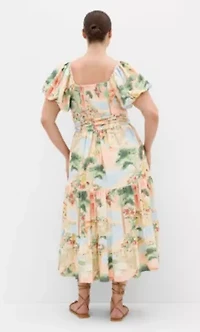 Laurena Sardinia Print Maxi Dress