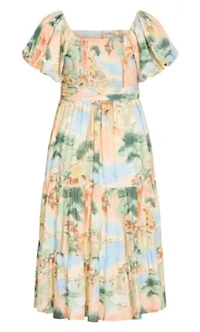 Laurena Sardinia Print Maxi Dress