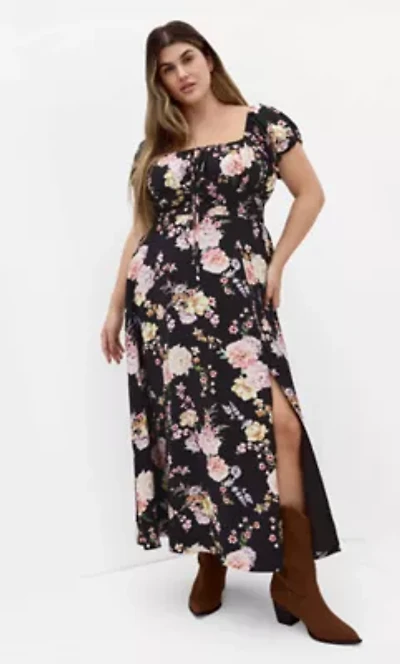 Abbigail Floral Print Maxi Dress