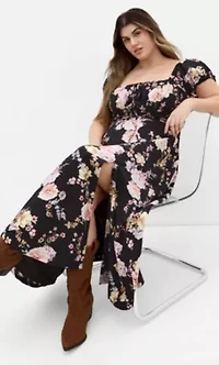 Abbigail Floral Print Maxi Dress