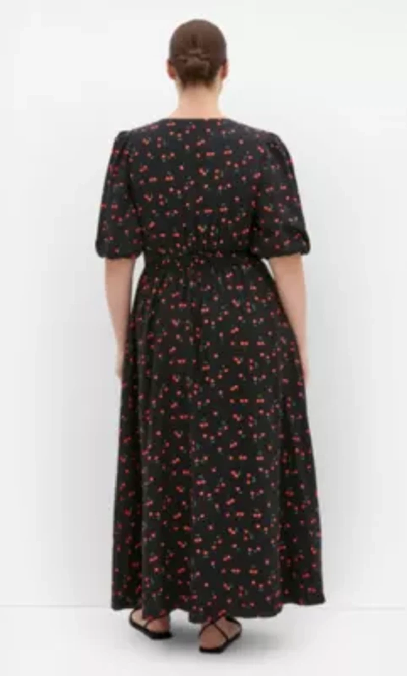 Aliya Elbow Sleeve Maxi Dress