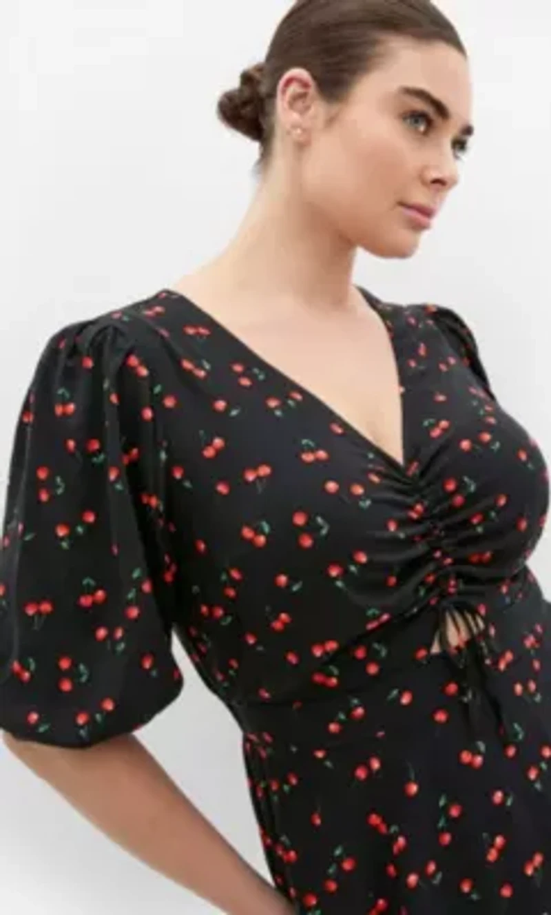 Aliya Elbow Sleeve Maxi Dress