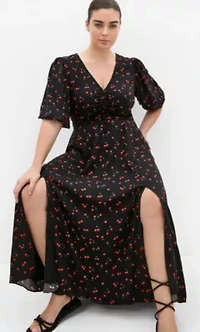 Aliya Elbow Sleeve Maxi Dress