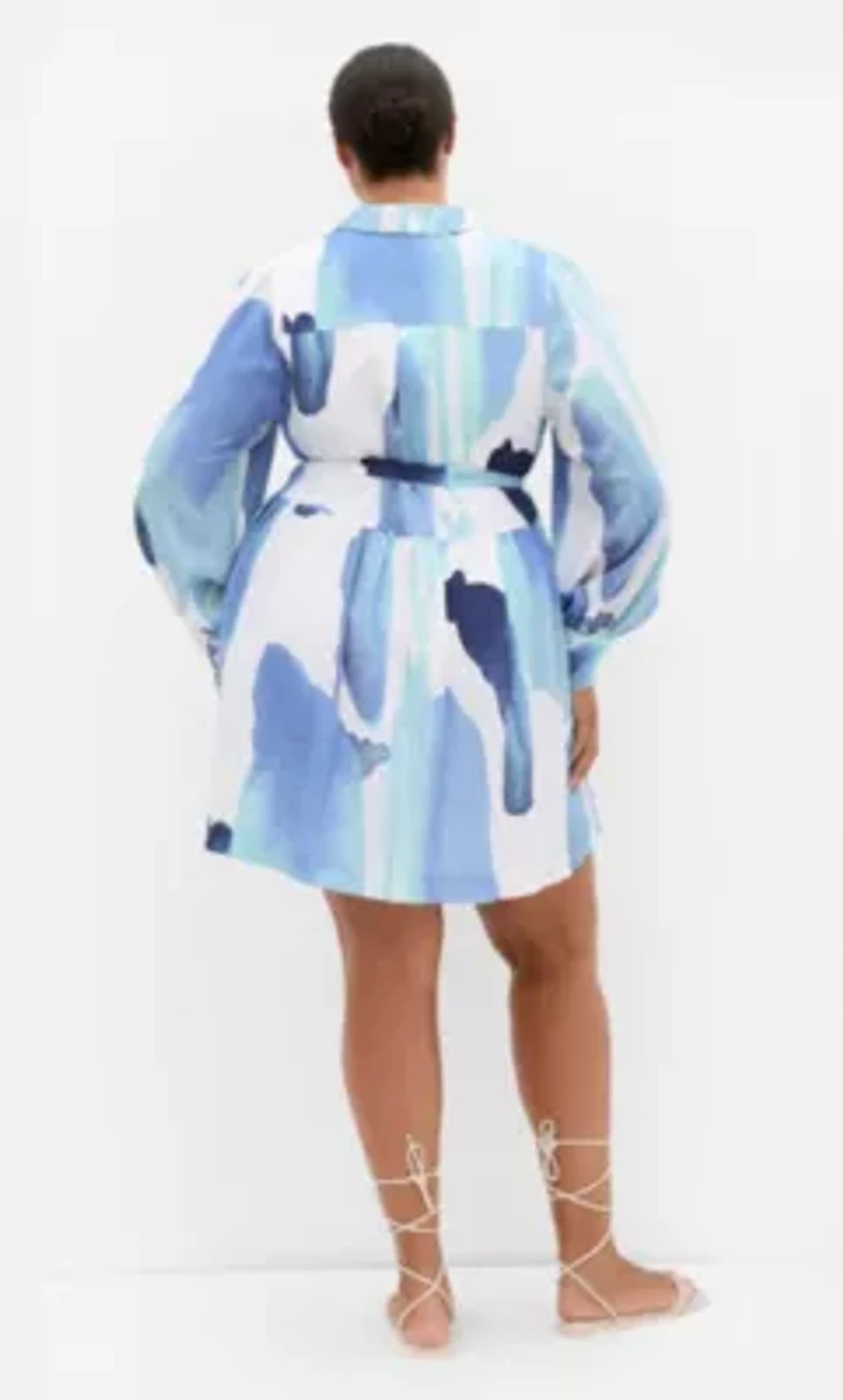 Ezra Surface Level Print Mini Dress
