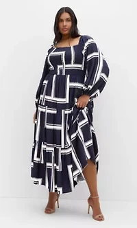 Leila Print Maxi Dress