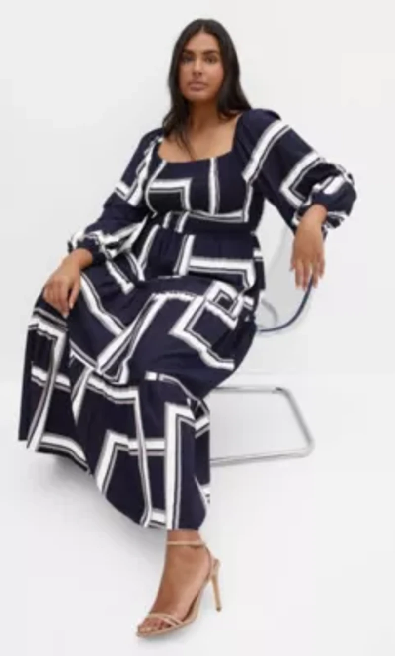 Leila Print Maxi Dress