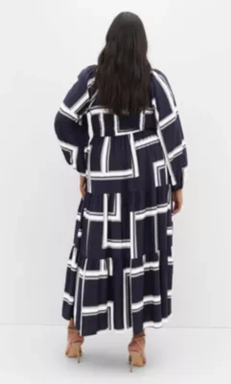 Leila Print Maxi Dress