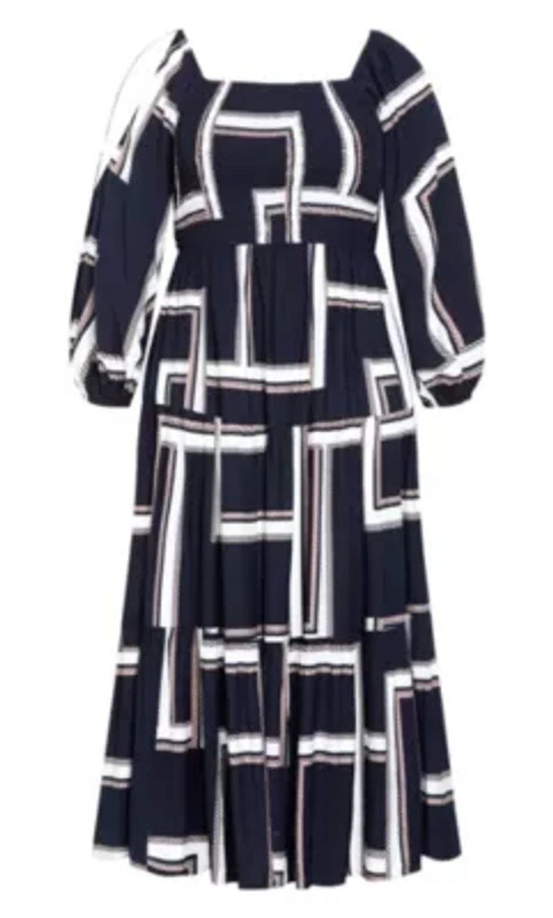 Leila Print Maxi Dress