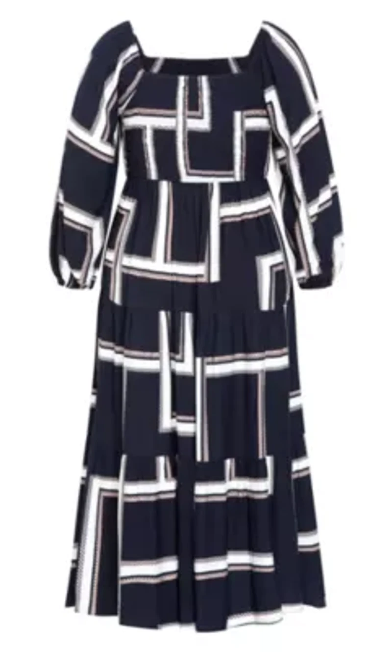 Leila Print Maxi Dress