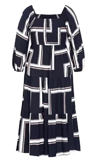 Leila Print Maxi Dress