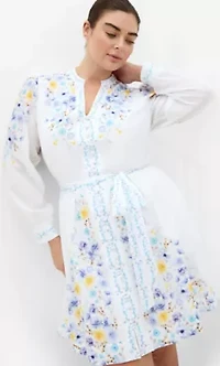 Elia Pink Patrice Print Mini Dress