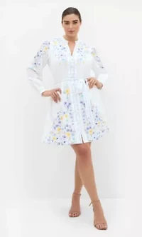 Elia Pink Patrice Print Mini Dress