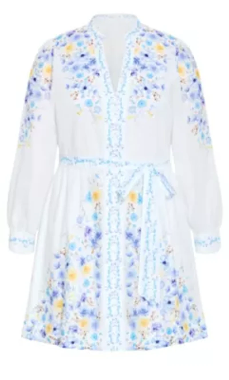 Elia Pink Patrice Print Mini Dress
