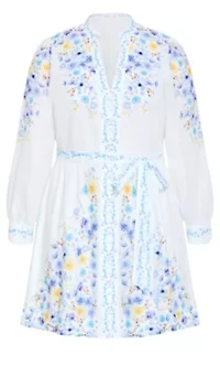 Elia Pink Patrice Print Mini Dress