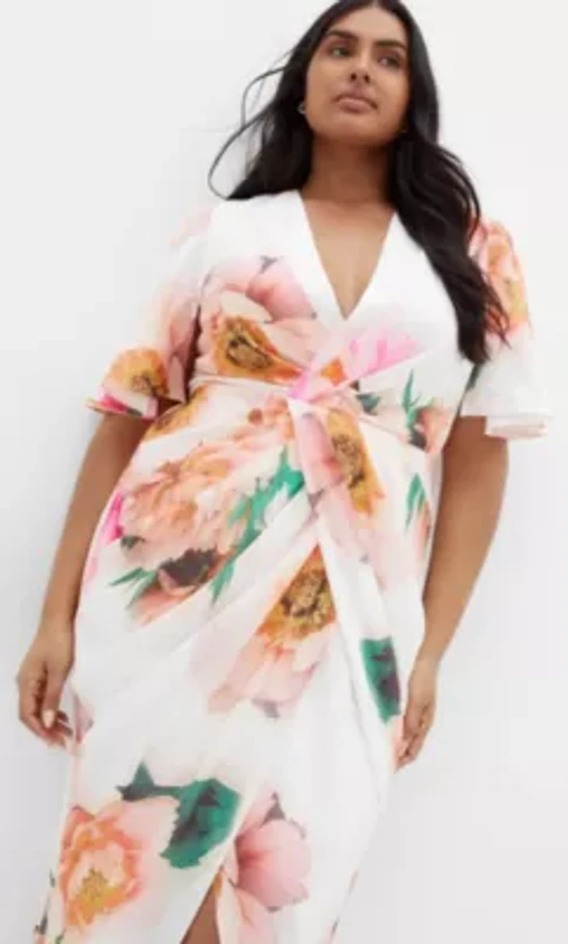 Braelynn Rose Print Maxi Dress