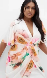 Braelynn Rose Print Maxi Dress
