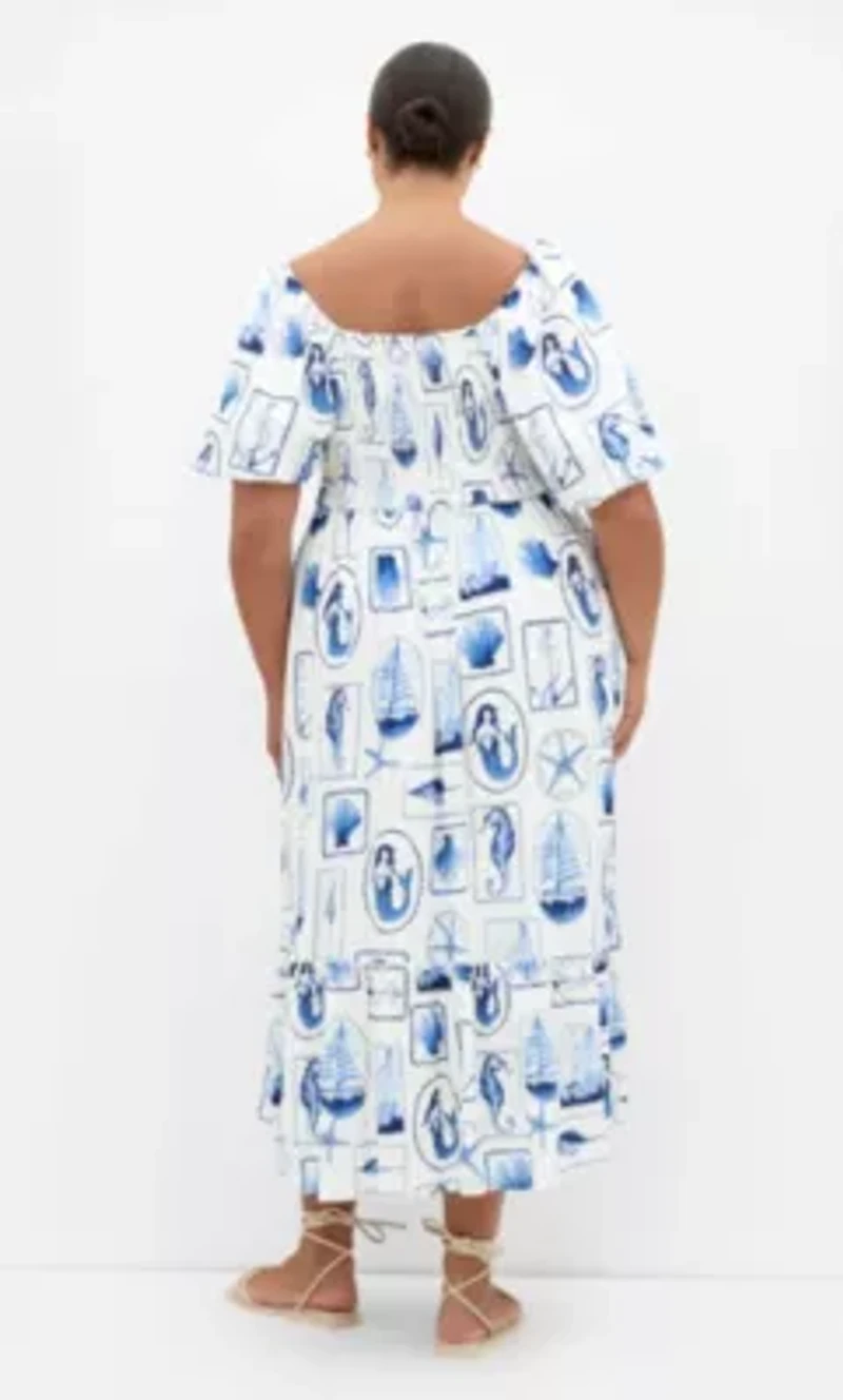 Giselle Amalfi V Neck Maxi Dress