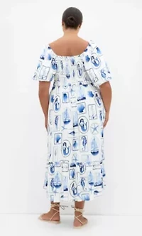 Giselle Amalfi V Neck Maxi Dress