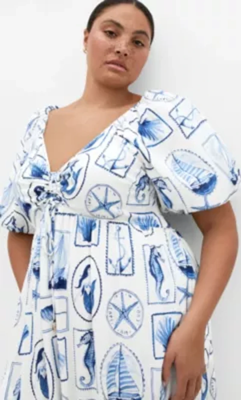 Giselle Amalfi V Neck Maxi Dress
