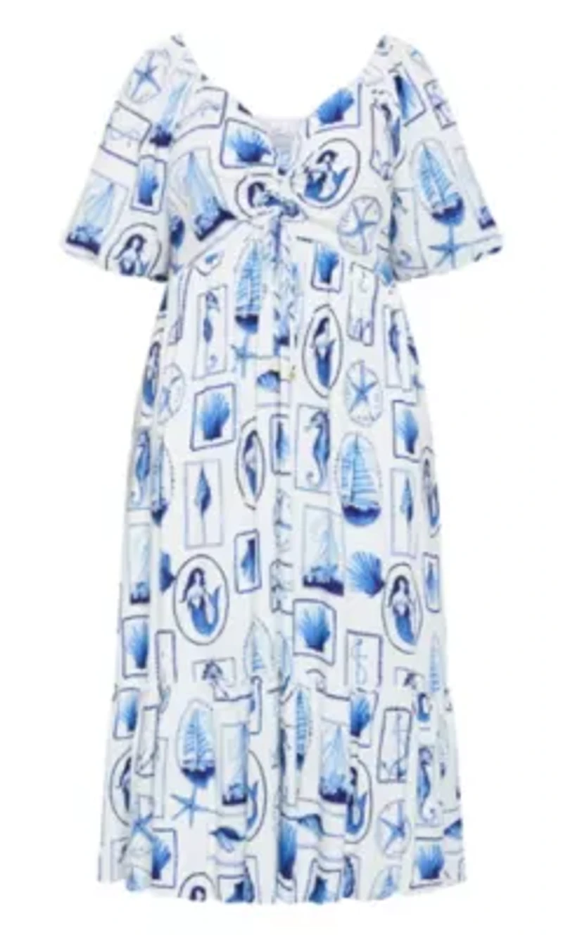 Giselle Amalfi V Neck Maxi Dress