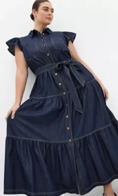 Kelsie Denim Maxi Dress