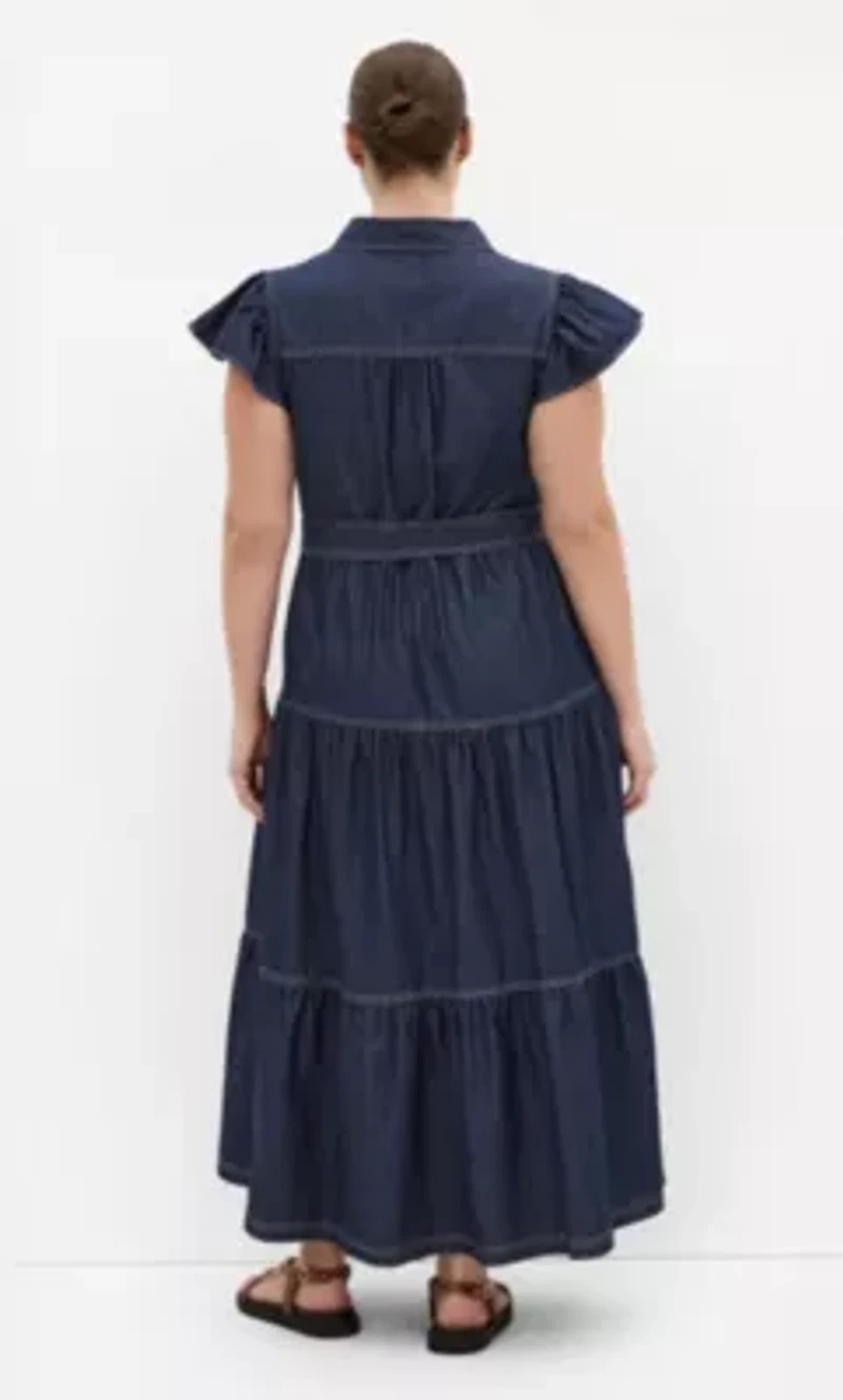 Kelsie Denim Maxi Dress