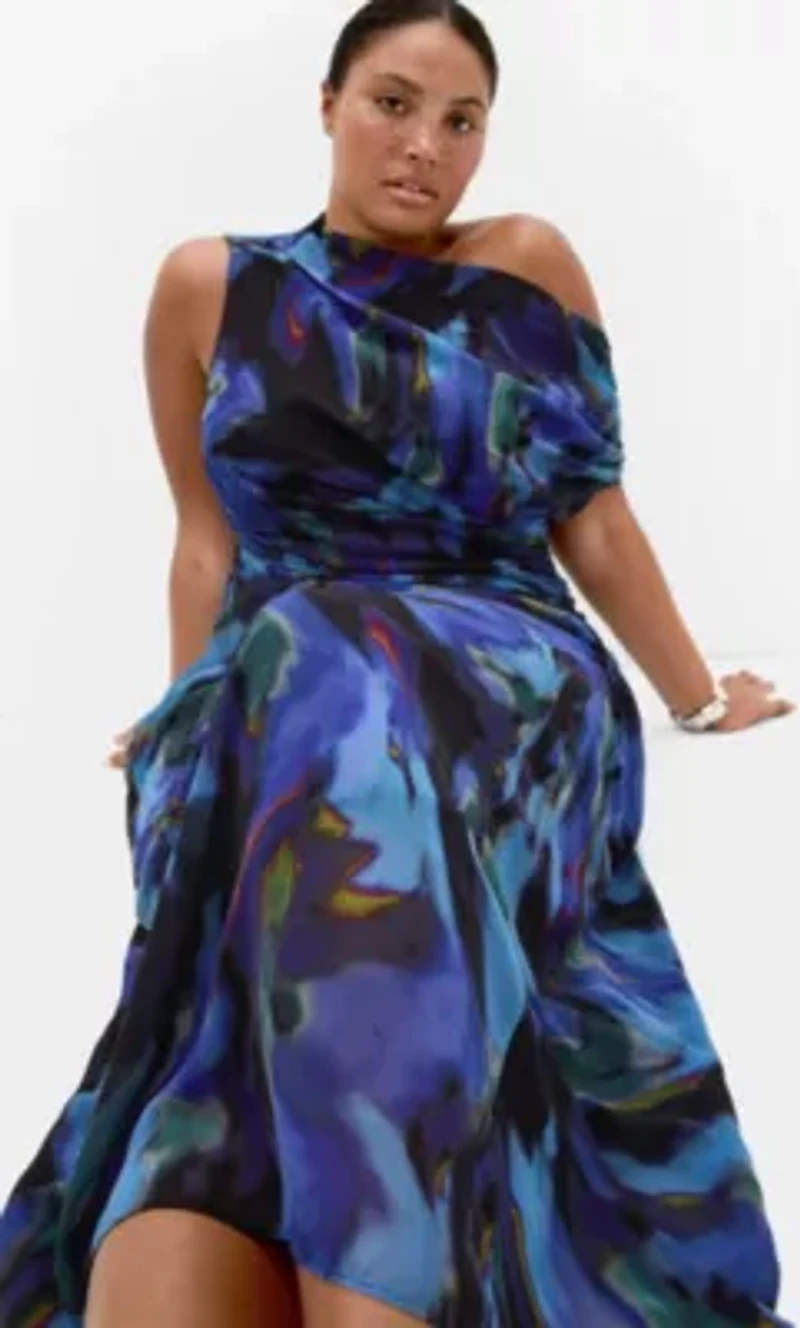 Haze Print Maxi Dress