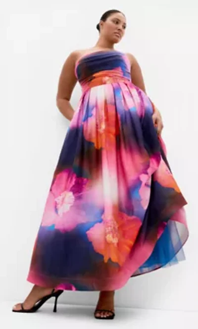 Rosalee Sleeveless Print Maxi Dress