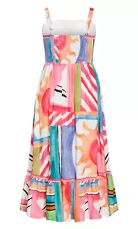 Sunlit Print Maxi Dress
