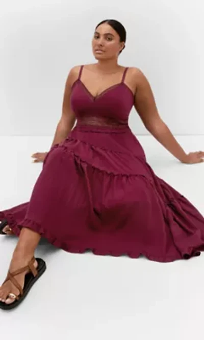 Ayla Crochet Tier Maxi Dress