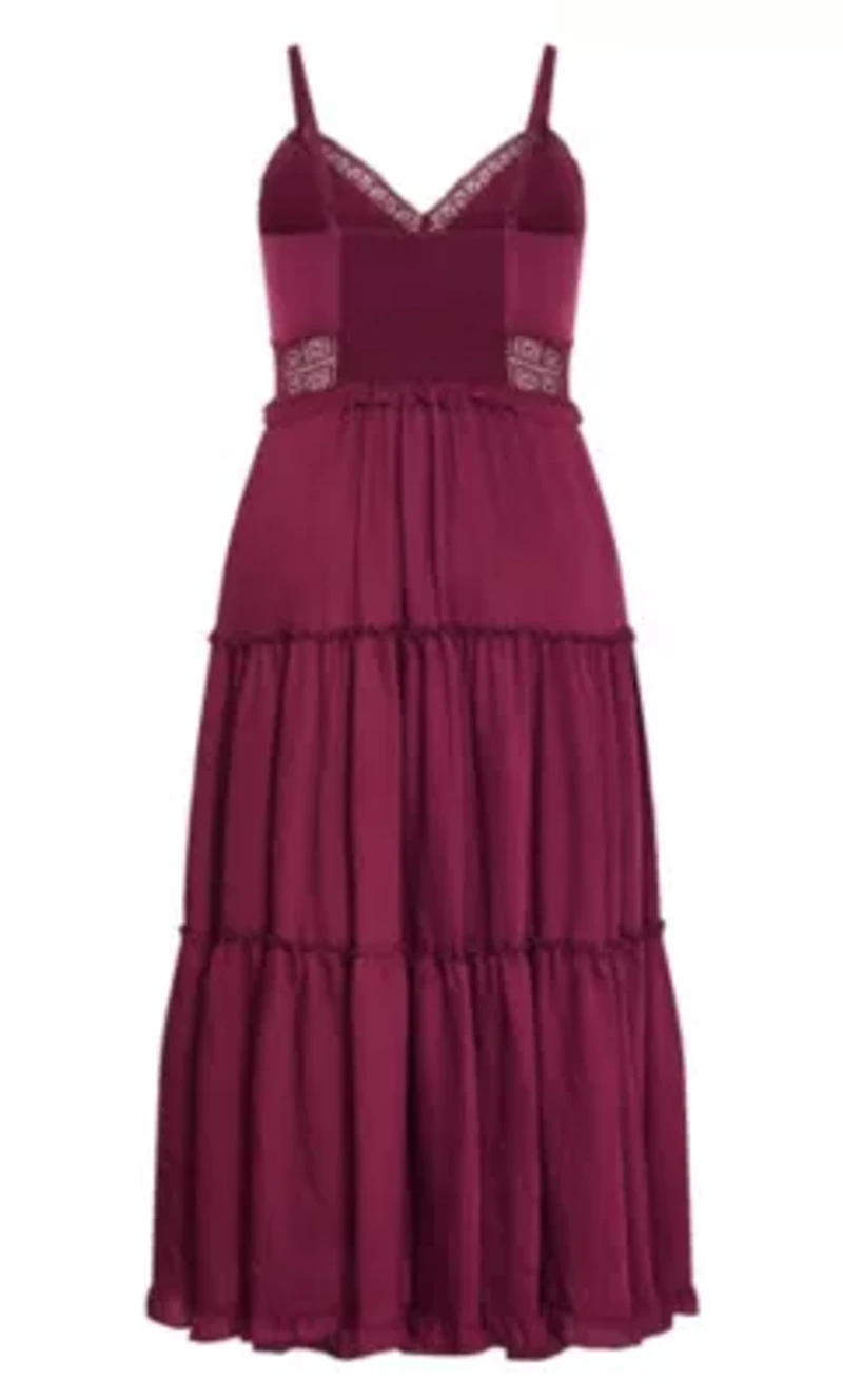 Ayla Crochet Tier Maxi Dress