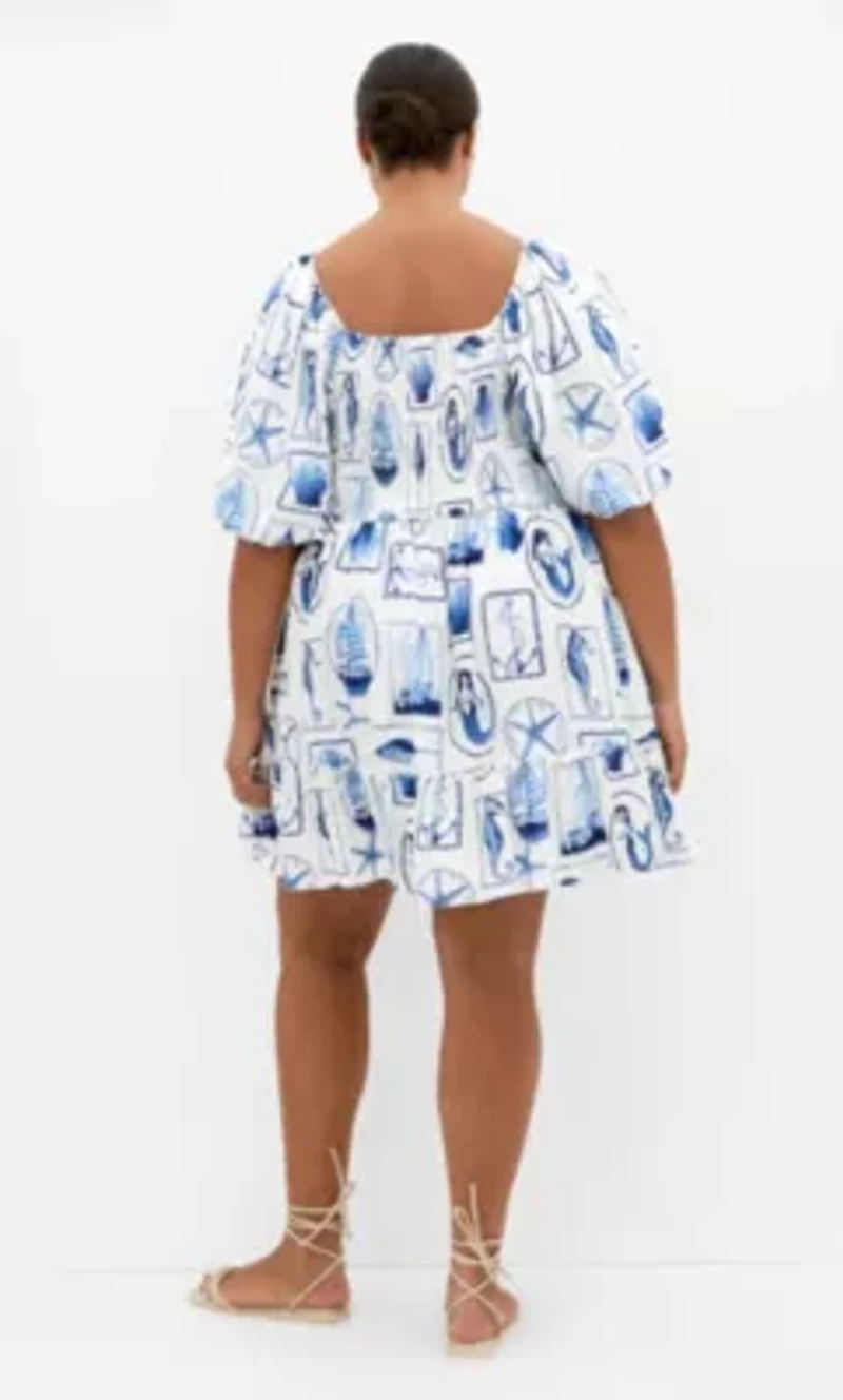 Giselle Amalfi V Neck Mini Dress