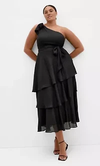Enchant One Shoulder Maxi Dress