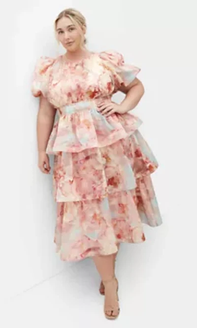Heavenly Floral Print Maxi Dress