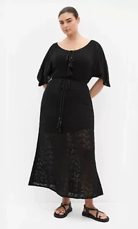 Cassie Crochet Knit Dress