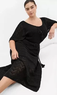Cassie Crochet Knit Dress