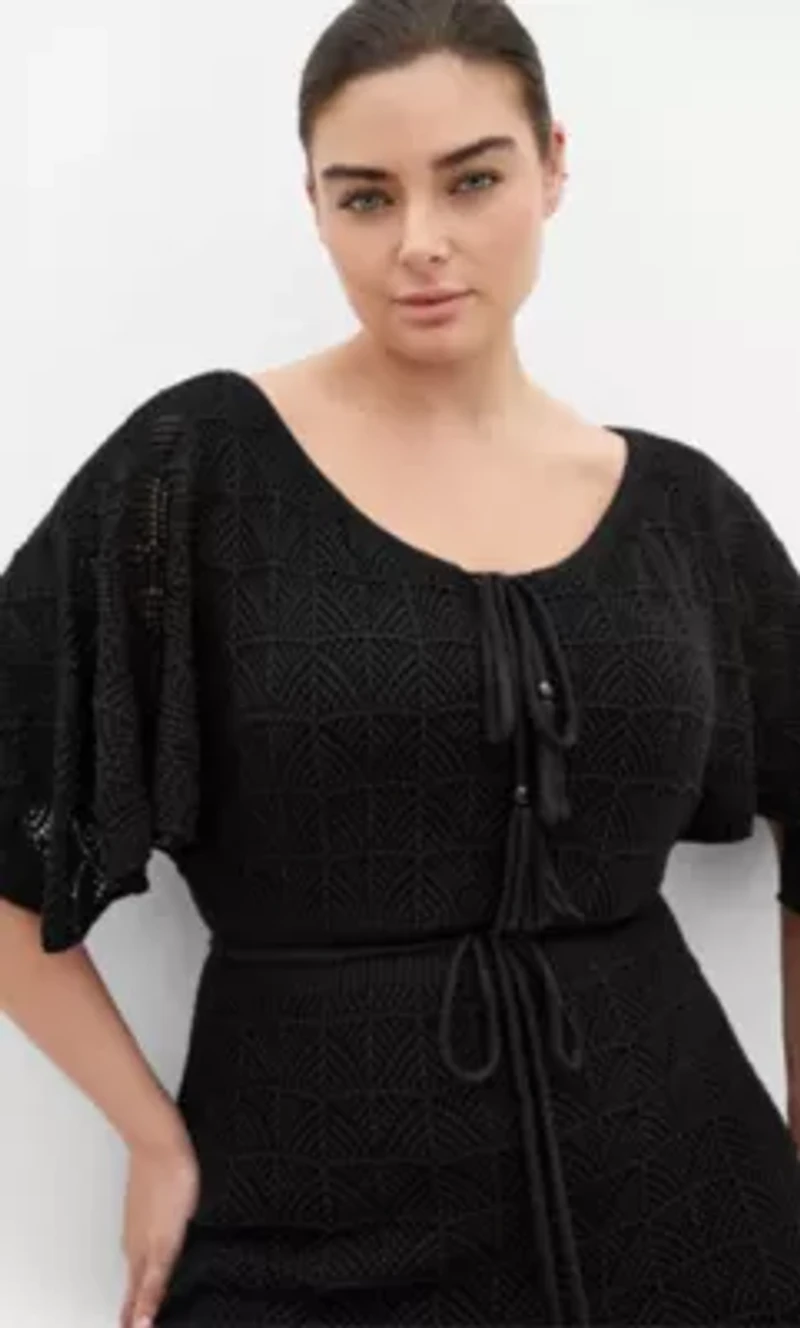 Cassie Crochet Knit Dress