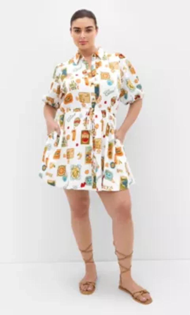 Amore Print Mini Dress