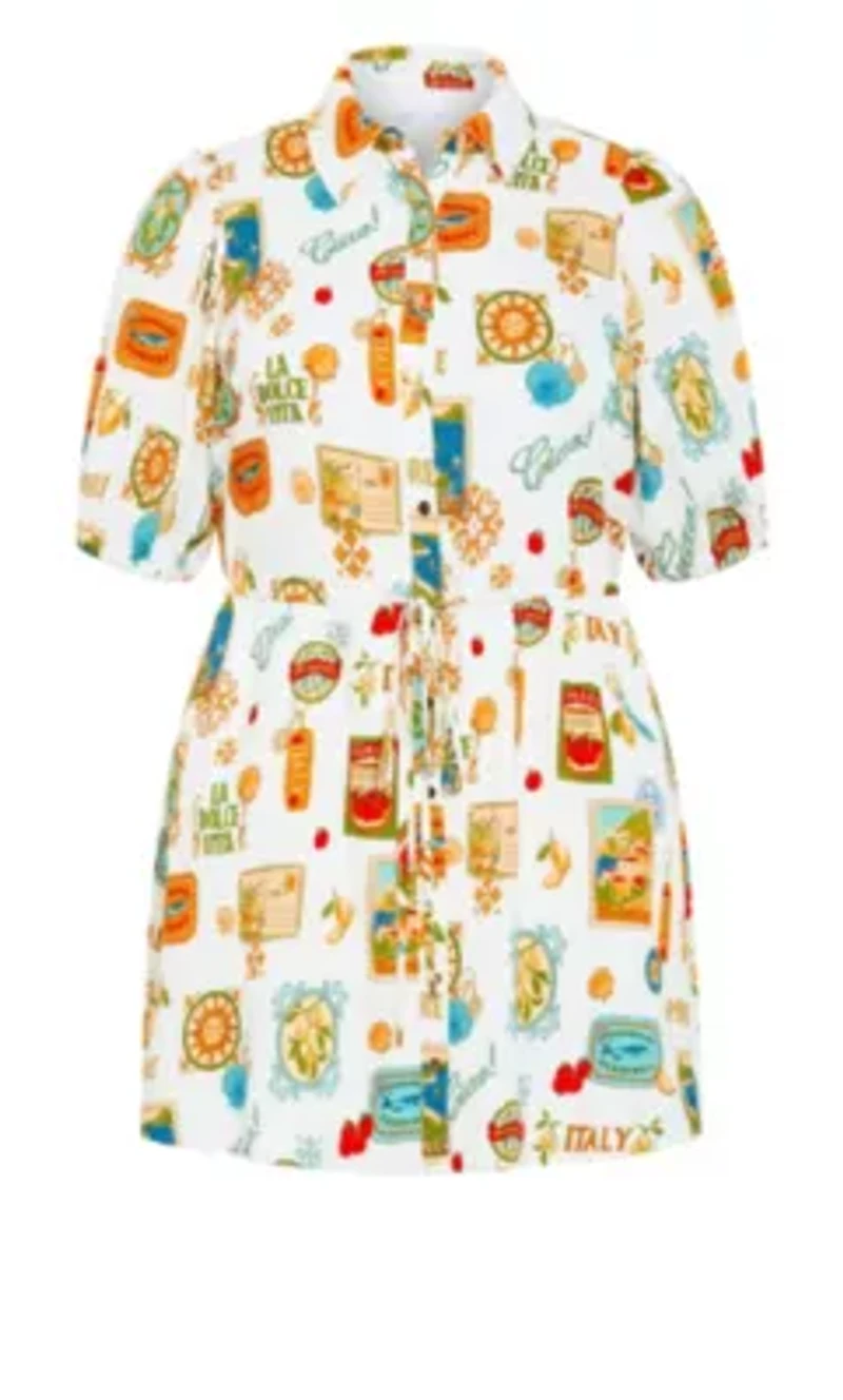 Amore Print Mini Dress