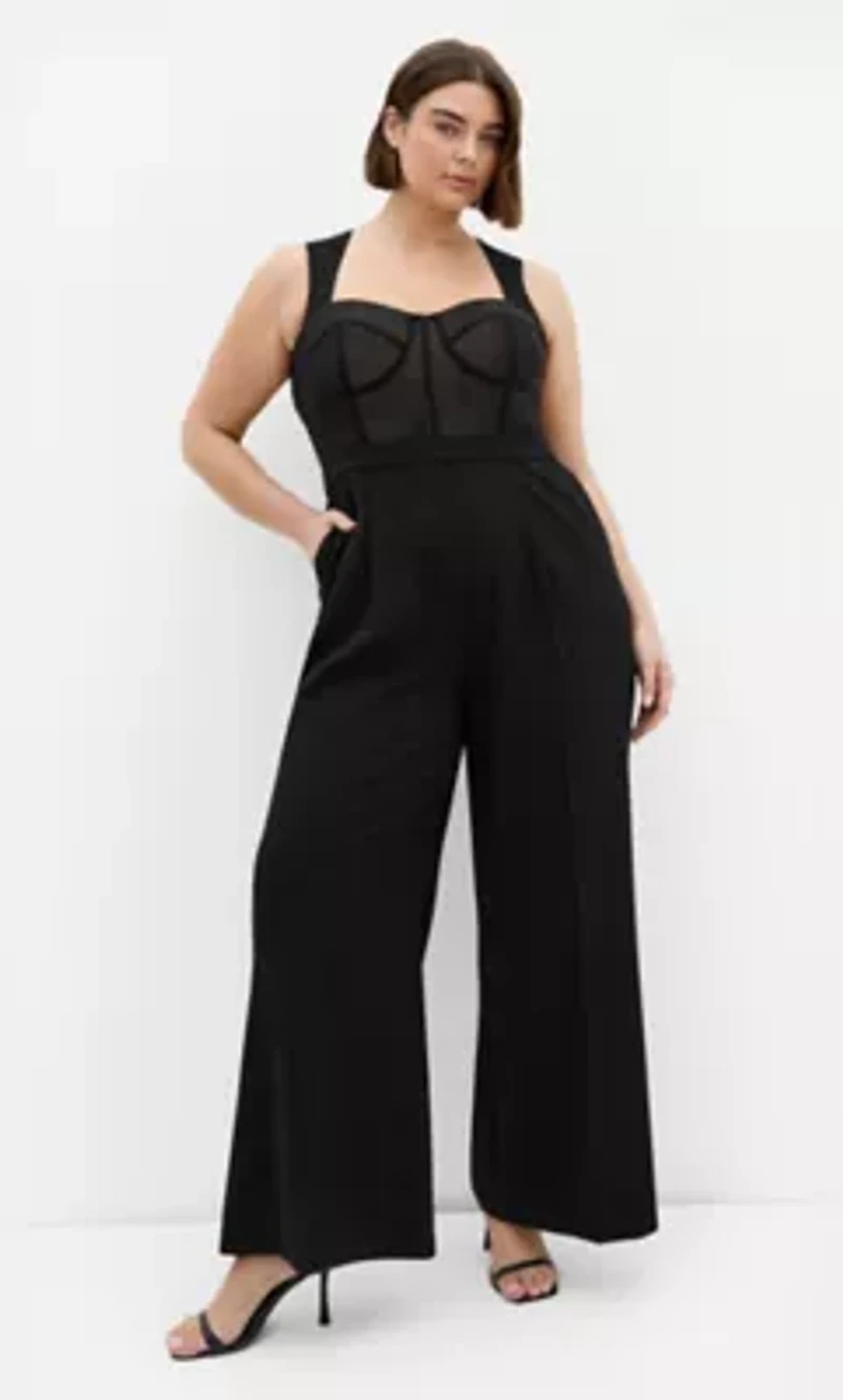 Kylie Corset Wide Leg Jumpsuit