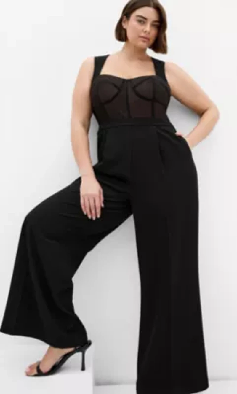 Kylie Corset Wide Leg Jumpsuit