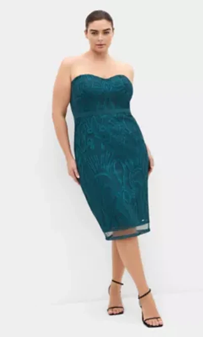 Antonia Strapless Midi Dress