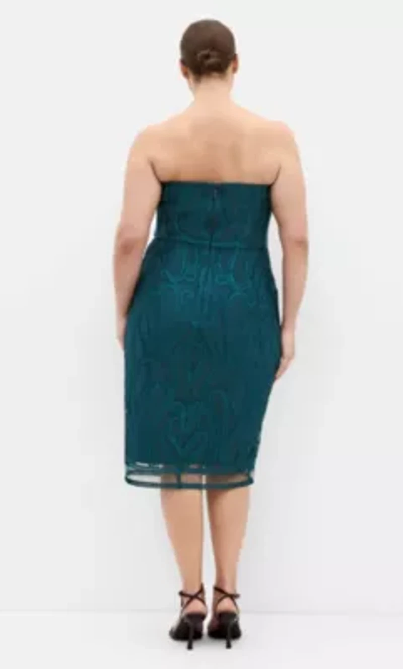 Antonia Strapless Midi Dress