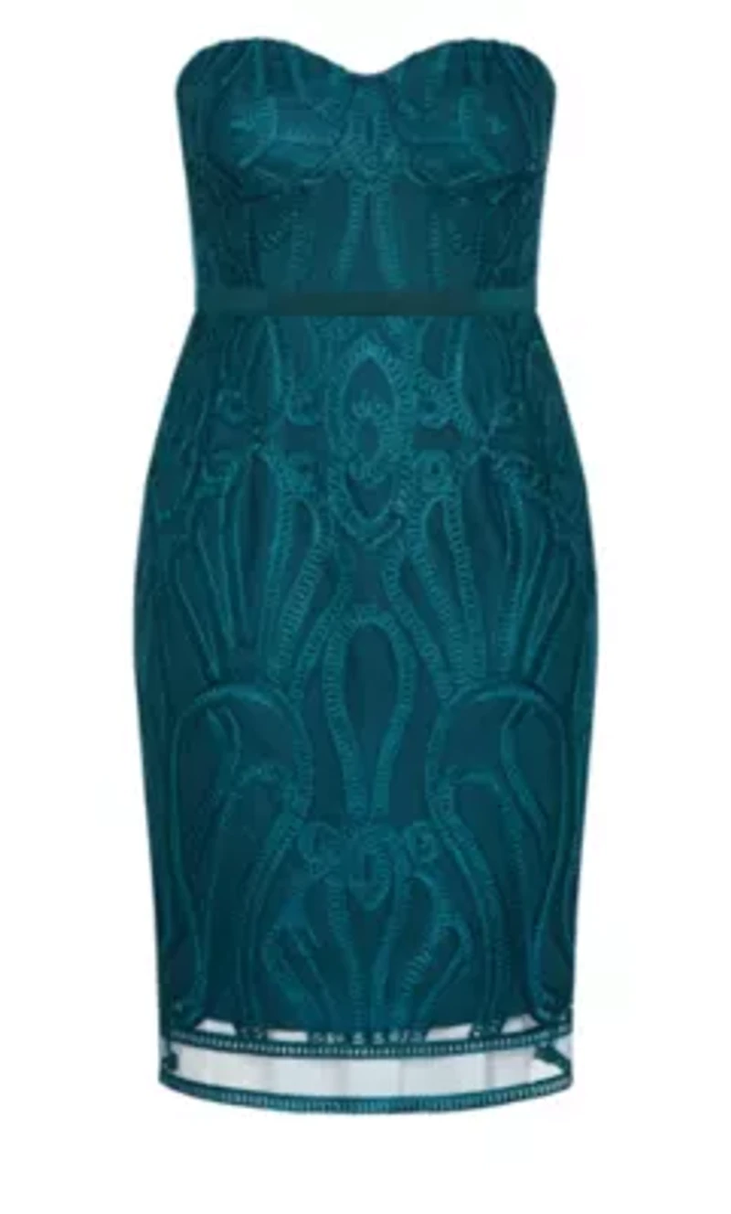 Antonia Strapless Midi Dress